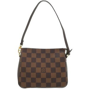 Louis Vuitton Damier Ebene Brown Truth Makeup Accessory Clutch Bag